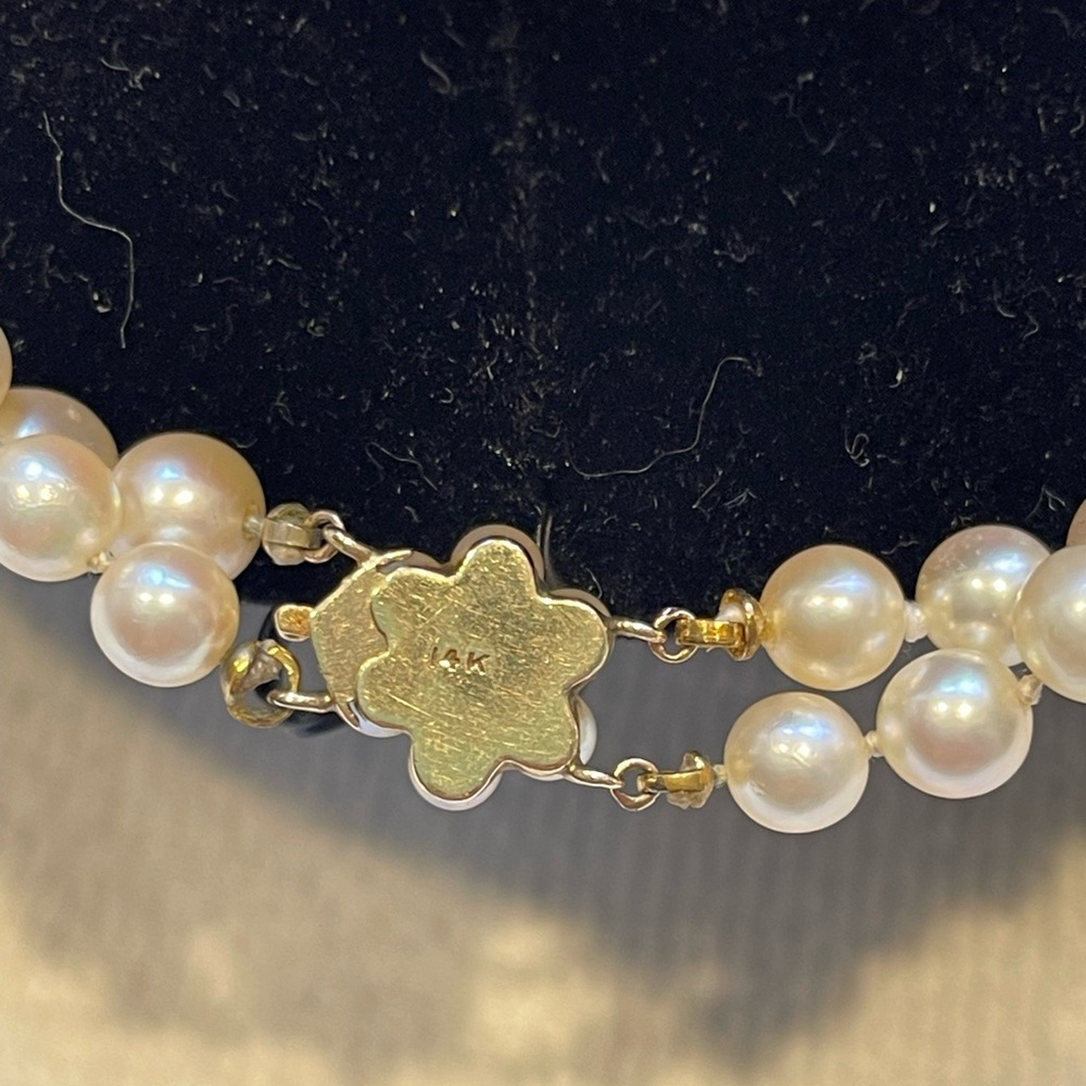 Vintage 14k gold diamond pearl amethyst necklace - Picture 12 of 16